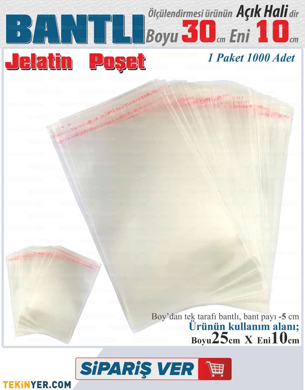 10x30 Bantlı Jelatin