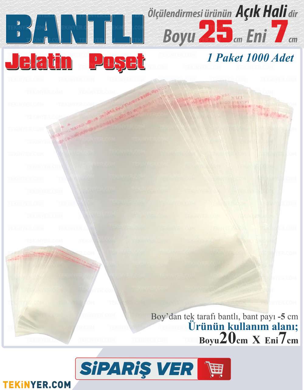 7x25 Bantlı Jelatin
